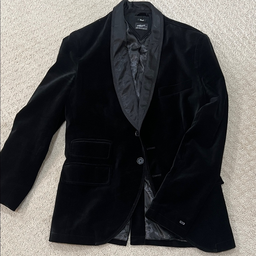 Tommy Hilfiger Black Velvet Blazer
